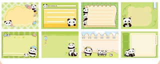 Стикеры в рулоне 'Панда' 6