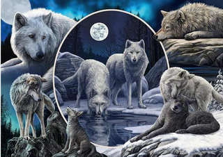 Пазл для взрослых 1000 деталей: Л.Паркер Великолепные волки, Schmidt 1