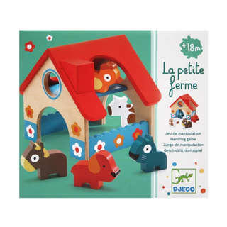 Набор Djeco «Маленькая ферма», деревянный домик с животными 1