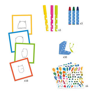 Набор для рисования Djeco «Маленькие монстрики» 3