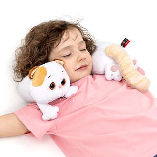 Кошечка Ли-Ли игрушка-подушка на шею, 30 см, BudiBasa 3