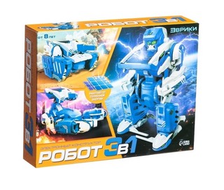 Конструктор «Робот» электронный, 3в1, работает от солнечной батареи, 61 деталь 1