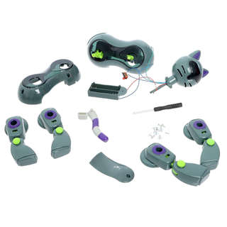 Робот «Робокот» электронный конструктор, интерактивный: звук, свет, на батарейках 3