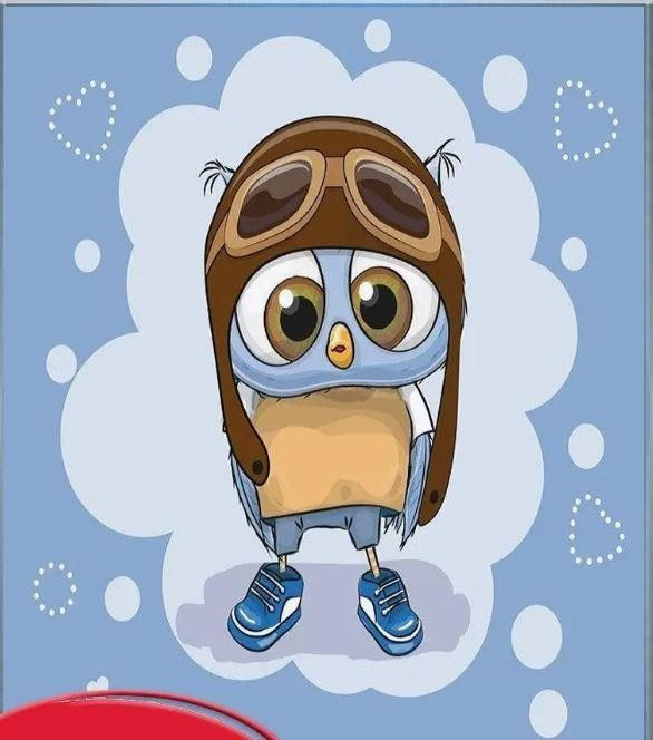 Алмазная мозаика 'Совёнок', 15х20 см