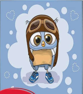 Алмазная мозаика 'Совёнок', 15х20 см