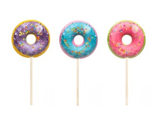 Карамель леденцовая 'Пончик' ассорти. Цена за 1 шт. 2