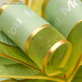 Бант - бабочка №3, зеленый 5