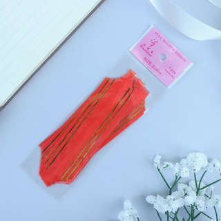 Бант - шар №3 'Золотые полосы', цвет красный 3