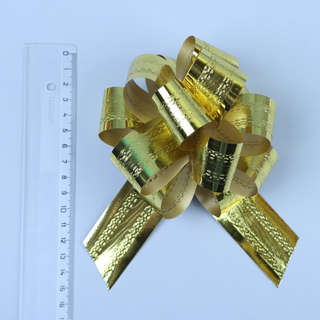 Бант - шар No3.2 полоса, золото 2