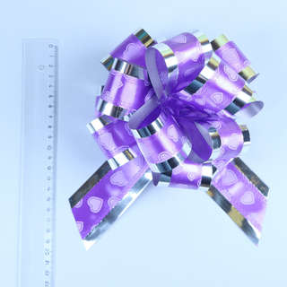 Бант - шар №5 «Воздушные сердца», фиолетовый 2