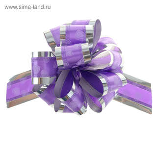 Бант - шар №5 «Воздушные сердца», фиолетовый 4