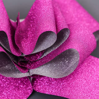 Бант - бабочка №3, розовый блестящий 3