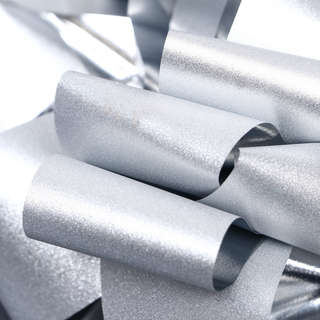 Бант - шар №5, серебряный шик 3