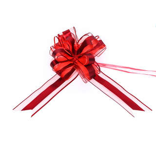 Бант - шар №6.5, красный 2