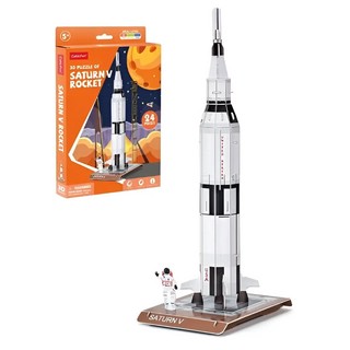 3D Пазл 'Ракета Сатурн-5', 24 детали, CubicFun 2