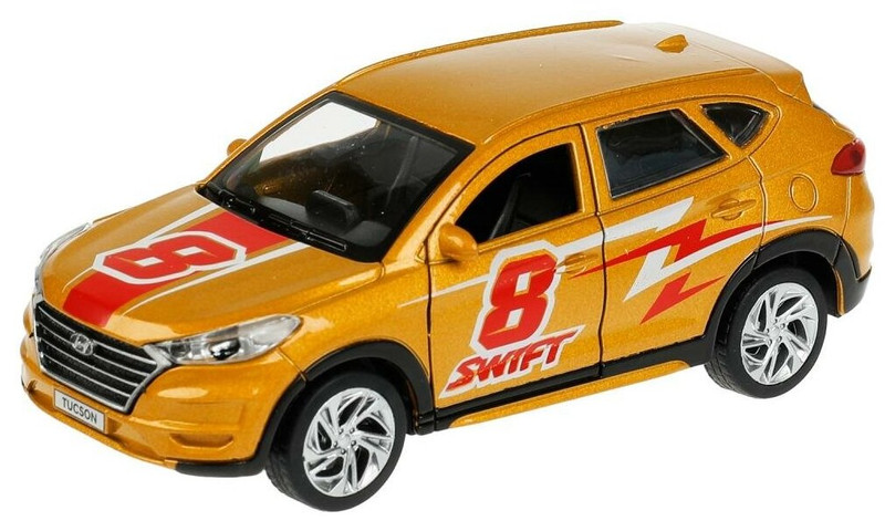 Машинка Hyundai Tucson, желтая, 12 см, металлическая модель, Технопарк
