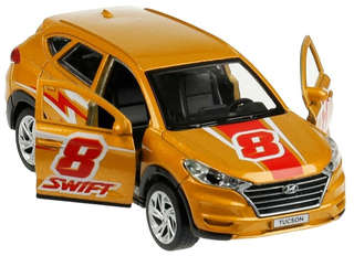 Машинка Hyundai Tucson, желтая, 12 см, металлическая модель, Технопарк 6