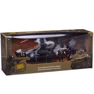 Игровой набор 'Боевая сила, Военная техника': вертолет, мотоц...