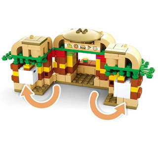 Конструктор Мини-кафе 'Гамбургер', 276 деталей, Sluban 4