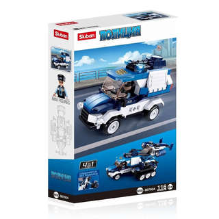 Конструктор Полиция, Полицейский фургон, 116 деталей, Sluban 2
