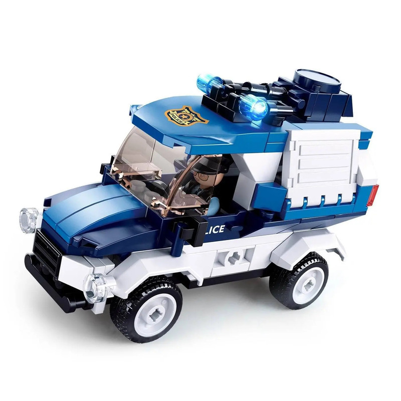 Конструктор Полиция, Полицейский фургон, 116 деталей, Sluban