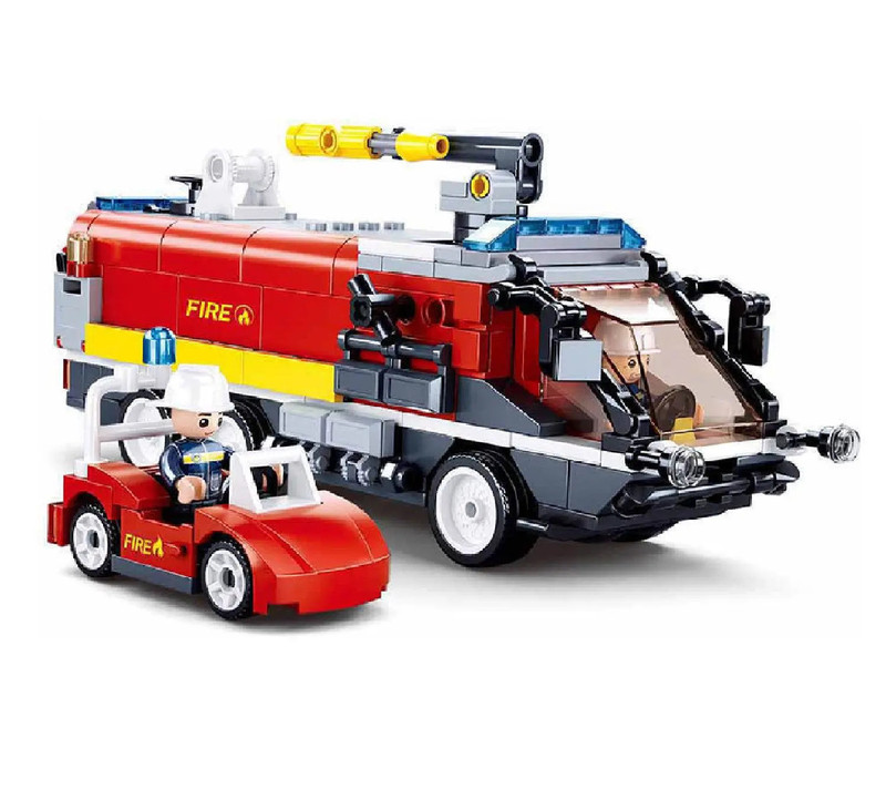 Конструктор Пожарная машина, 381 деталь, Sluban