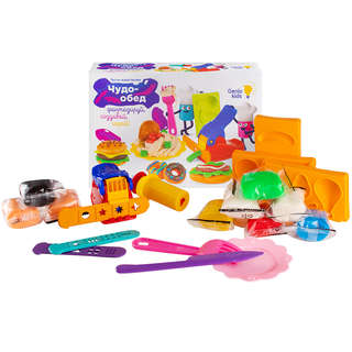 Набор для детской лепки 'Чудо-обед' тесто-пластилин 2