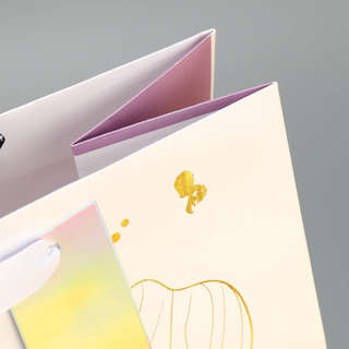 Пакет подарочный ламинированный, тиснение, «Линии», 25х30.5х12.5 см 5