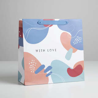 Пакет подарочный ламинированный квадратный «Only for you», 30...