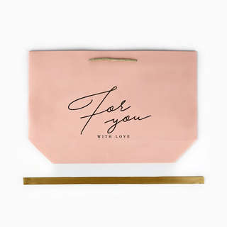 Пакет подарочный «For you with love», 33х31х13 см 5