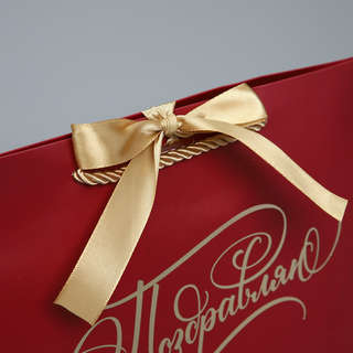 Пакет подарочный «Поздравляю от души», 19х20х9 см 4