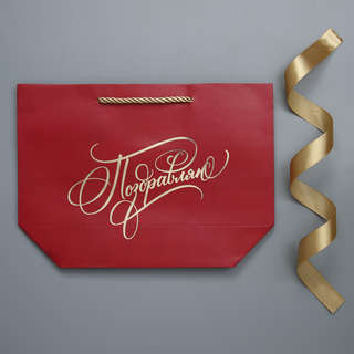 Пакет подарочный «Поздравляю от души», 19х20х9 см 5