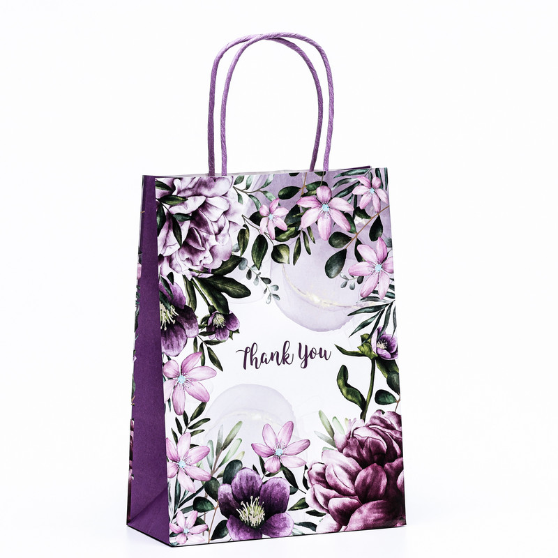 Пакет крафт «Спасибо» 18x8x25 см