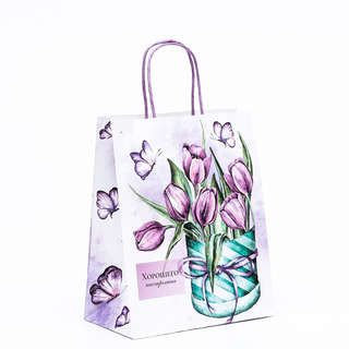 Пакет крафт «Хорошего настроения» 22x12x27 см