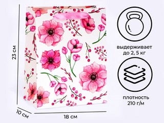 Пакет ламинированный «Нежность», 18x23x10 см 1