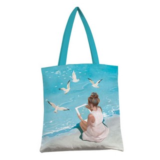 Сумка-шоппер 'Чайки и море', 35х42 см, Арт Дизайн
