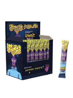 Жевательная конфета 'Zombie мозг', тутти-фрути, 18 г. Цена за...