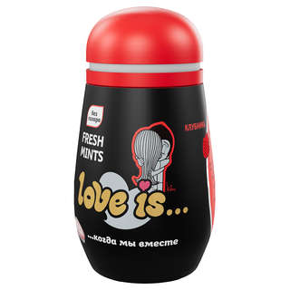 Освежающее драже Love is... со вкусом клубники, в пластиковой...