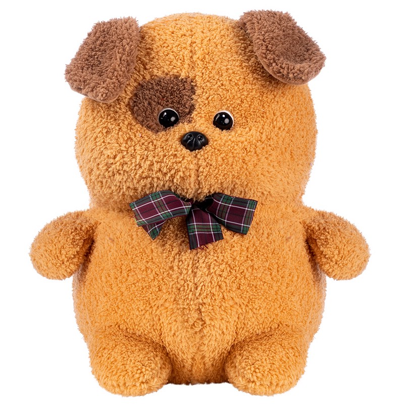 Мягкая игрушка Пухляшик-кудряшик Собачка, 28 см, Fancy