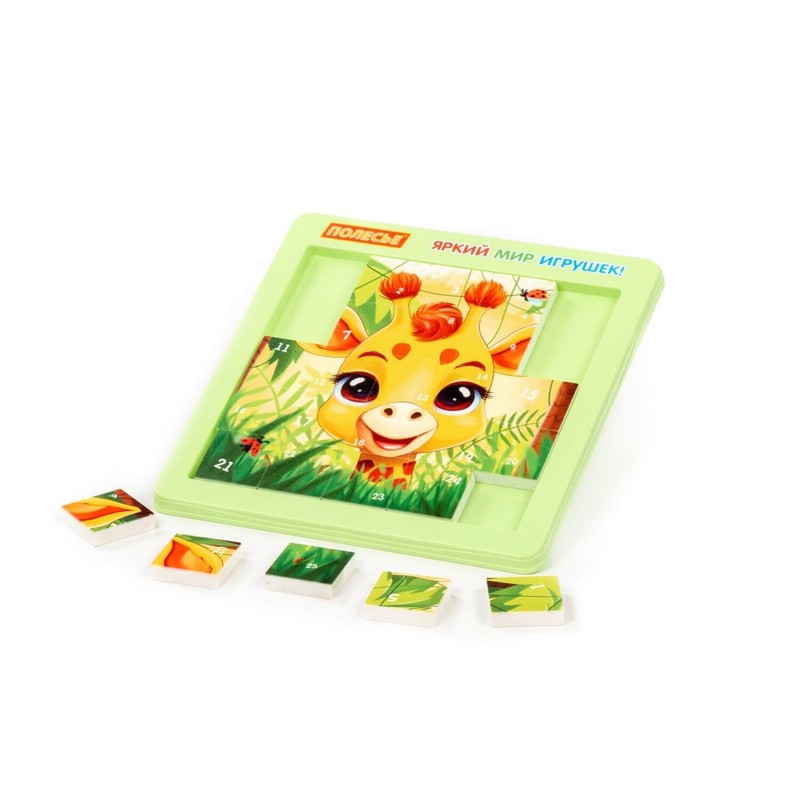 Мягкие пазлы 'Жираф' №4, 25 элементов, Полесье