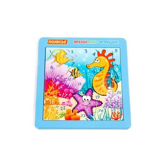 Мягкие пазлы 'Морские обитатели' №4, 25 элементов, Полесье