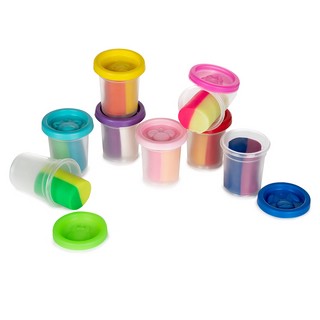 Тесто пластилин 'Двухслойное', 8 баночек 16 цветов, Genio Kids 3