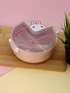 Ланчбокс «Cute animals» 1000 мл, розовый 3