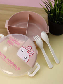 Ланчбокс «Cute animals» 1000 мл, розовый 4