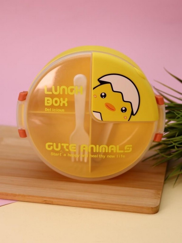 Ланчбокс «Cute animals» 1000 мл, желтый