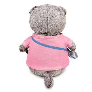 Басик  в футболке и с сумочкой–слоник, 30 см, Budi Basa 4