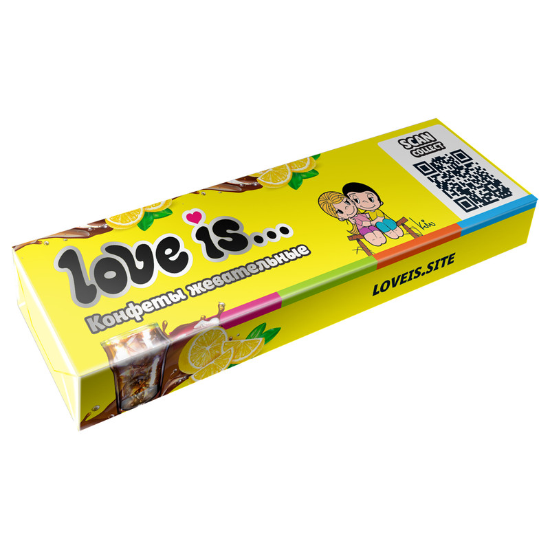 Жевательная конфета  Love is..., кола-лимон, 20г