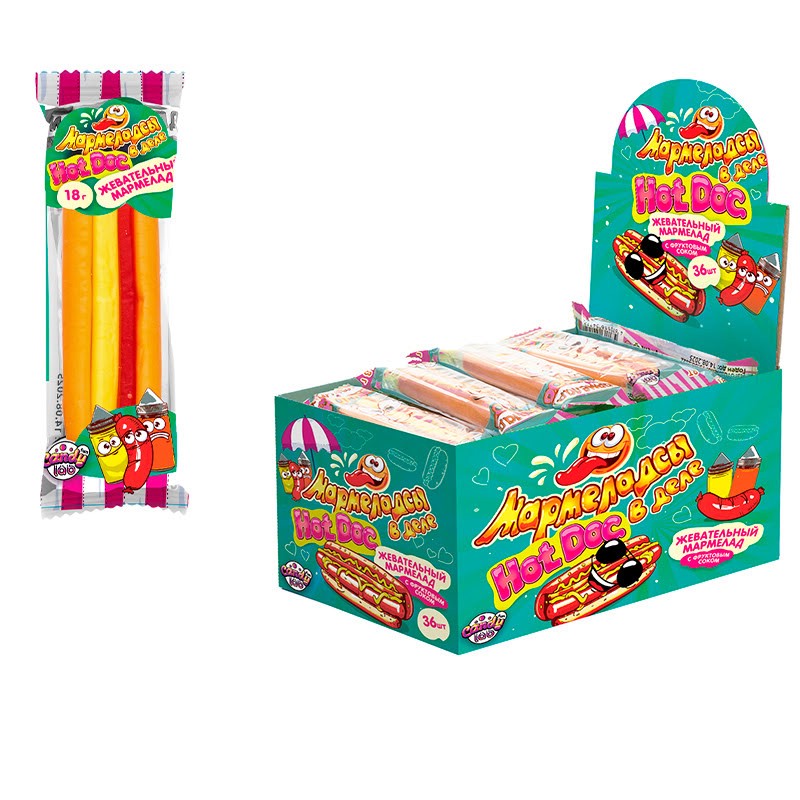 Мармелад жевательный «Мармеладсы в деле HOTDOG», цена за 1 шт.