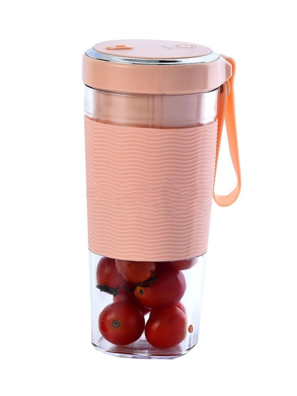 Блендер портативный USB 'Juice cup' персиковый, 18х8 см
