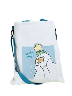 Сумка шоппер 'Smile day', белый